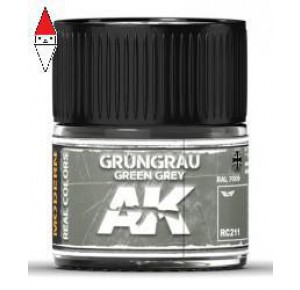 , , , ACRILICO MODELLISMO AK INTERACTIVE GRUNGRAU-GREEN GREY RAL 7009 (MODERN) 10ML