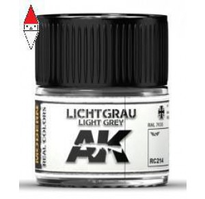 , , , ACRILICO MODELLISMO AK INTERACTIVE LICHTGRAU-LIGHT GREY RAL 7035 10ML