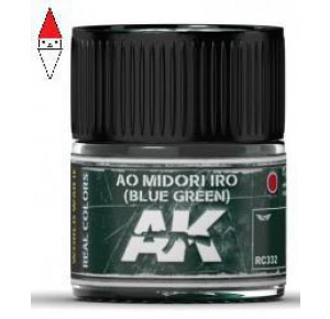 , , , ACRILICO MODELLISMO AK INTERACTIVE AO MIDORI IRO (BLUE-GREEN) 10ML