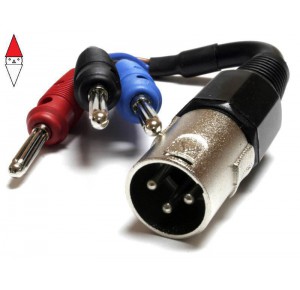 , , , AVANT SLOT ADATTATORE XLR (FEMMINA) - BANANE (MASCHIO)