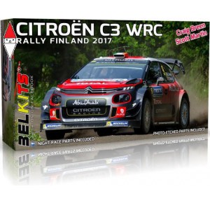, , , BELKITS 1/24 CITROEN C3 WRC RALLY FINLAND 2017