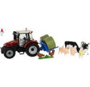 , , , BRITAINS 1/32 MASSEY FERGUSON 5612 TRACTOR PLAYSET