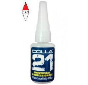 , , , COLLA21 COLLA 21 - FLACONE DI COLLA CIANOACRILICA DA 20G.