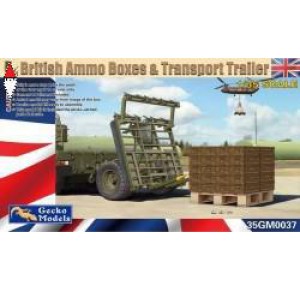 , , , GECKO 1/35 BRITISH AMMO BOXES  AND  TRAILER