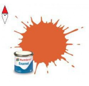 , , , SMALTO MODELLISMO HUMBROL NO 82 ORANGE LINING - MATT - TINLET NO 1 (14ML)