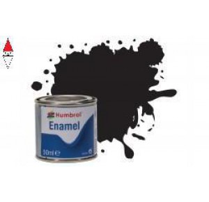 , , , SMALTO MODELLISMO HUMBROL NO 85 BLACK - SATIN  - TINLET NO 2 (50 ML)