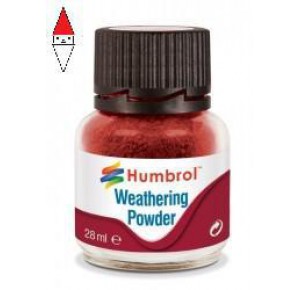 , , , HUMBROL WEATHERING POWDER 28ML- IRON OXIDE