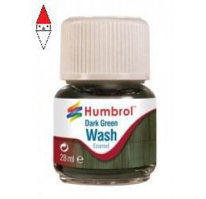 , , , HUMBROL 28ML ENAMEL WASH - DARK GREEN