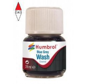 , , , HUMBROL 28ML ENAMEL WASH - BLUE GREY