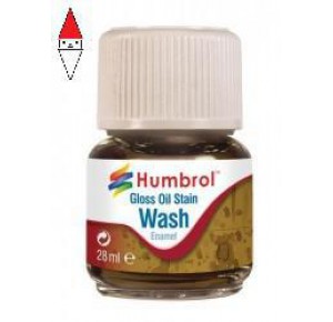 , , , HUMBROL 28ML ENAMEL WASH - OIL STAIN