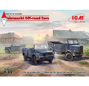 , , , ICM 1/35 WEHRMACHT OFF-ROAD CARS (KFZ.1 HORCH 108 TYP 40 L1500A)
