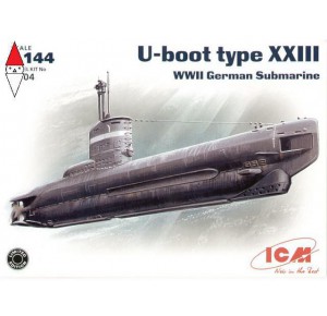 , , , ICM 1/350 U-BOAT TYPE XXIII WWII GERMAN SUBMARINE