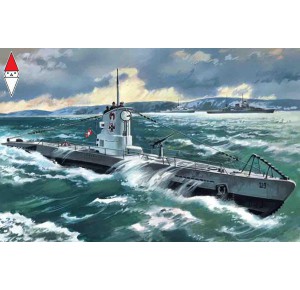 , , , ICM 1/350 U-BOAT TYPE IIB (1939) GERMAN SUBMARINE