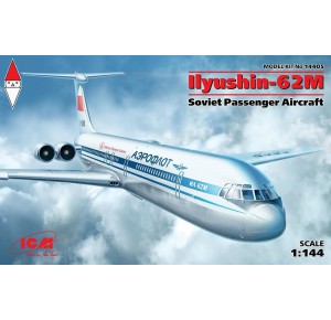 , , , ICM 1/144 ILYUSHIN-62M SOVIET PASSENGER AIRCRAFT (NEW MOLDS)