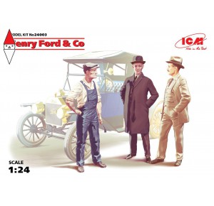 , , , ICM 1/24 HENRY FORD AND CO (3 FIGURES) (NEW MOLDS)