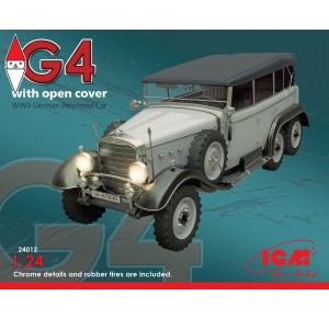 , , , ICM 1/24 TYP G4 WITH OPEN COVER WWII GERMAN PERSONNEL CAR