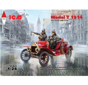 , , , ICM 1/24 MODEL T 1914 FIRE TRUCK WITH CREW