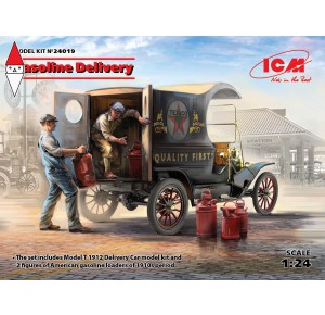 , , , ICM 1/24 GASOLINE MODEL T 1912 DELIVERY CAR WITH AMERICAN GASOLINE LOADERS