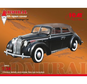 , , , ICM 1/24 ADMIRAL CABRIOLET WITH OPEN COVER WWII GERMAN PASSENGER CAR