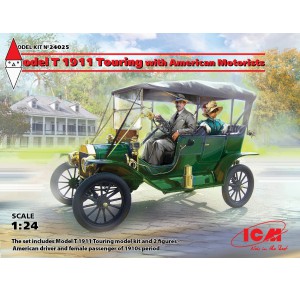 , , , ICM 1/24 MODEL T 1911 TOURING WITH AMERICAN MOTORISTS