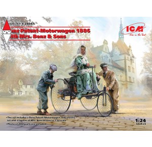 , , , ICM 1/24 BENZ PATENT-MOTORWAGEN 1886 WITH MRS. BENZ AND SONS (NEW MOLDS)