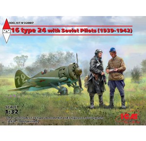 , , , ICM 1/32 I-16 TYPE 24 WITH SOVIET PILOTS (1939-1942)