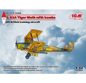 , , , ICM 1/32 DH. 82A TIGER MOTH WITH BOMBS WWII BRITISH TRAINING AIRCRAFT