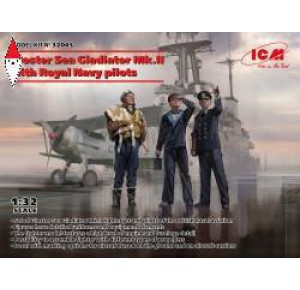 , , , ICM 1/32 GLOSTER SEA GLADIATOR MK.II WITH ROYAL NAVY PILOTS