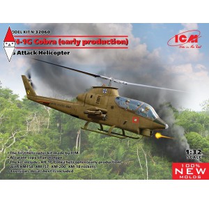 , , , ICM 1/32 AH-1G COBRA (EARLY PRODUCTION) US ATTACK HELICOPTER (NEW MOLDS)