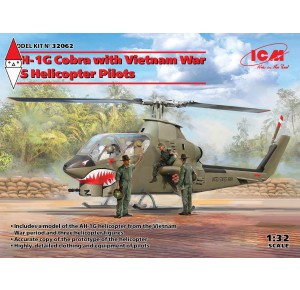, , , ICM 1/32 AH-1G COBRA WITH VIETNAM WAR US HELICOPTER PILOTS