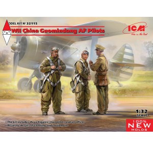 , , , ICM 1/32 WWII CHINA GUOMINDANG AF PILOTS (NEW MOLDS)