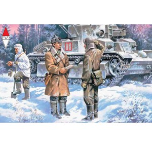 , , , ICM 1/35 RED ARMY INFANTRY (1939-1942) (3 FIGURES - OFFICER 2 SOLDIERS)