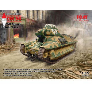 , , , ICM 1/35 FCM 36 WWII FRENCH LIGHT TANK (NEW MOLDS)