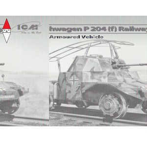 , , , ICM 1/35 PANZERSPAHWAGEN P 204 (F) RAILWAY WWII GERMAN ARMOURED VEHICLE