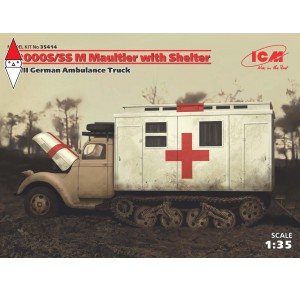 , , , ICM 1/35 V3000S/SS M MAULTIER WITH SHELTER WWII GERMAN TRUCK