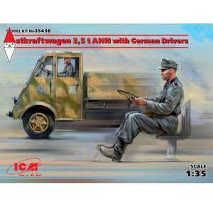 , , , ICM 1/35 LASTKRAFTWAGEN 35 T AHN WITH GERMAN DRIVERS