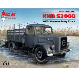 , , , ICM 1/35 KHD S3000 WWII GERMAN ARMY TRUCK (NEW MOLDS)