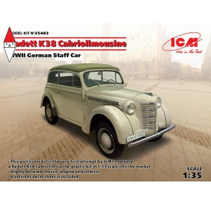 , , , ICM 1/35 KADETT K38 CABRIOLIMOUSINE WWII GERMAN STAFF CAR