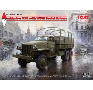 , , , ICM 1/35 STUDEBAKER US6 WITH WWII SOVIET DRIVERS