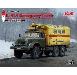 , , , ICM 1/35 ZIL-131 EMERGENCY TRUCK SOVIET VEHICLE