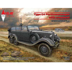 , , , ICM 1/35 TYPE G4 PARTISANENWAGEN WITH ARMAMENT WWII GERMAN CAR