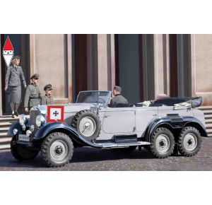 , , , ICM 1/35 G4 (1939 PRODUCTION) GERMAN CAR WITH PASSENGERS (4 FIGURES)