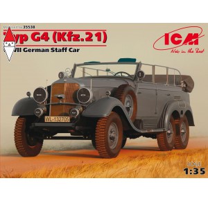 , , , ICM 1/35 TYP G4 (KFZ.21) WWII GERMAN STAFF CAR
