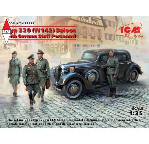 , , , ICM 1/35 TYP 320 (W142) SALOON WITH GERMAN STAFF PERSONNEL