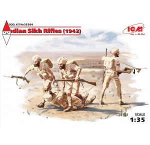 , , , ICM 1/35 INDIAN SIKH RIFLES (1942) (4 FIGURES)