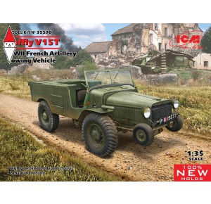 , , , ICM 1/35 LAFFLY V15T WWII FRENCH ARTILLERY TOWING VEHICLE (NEW MOLDS)