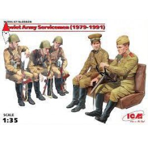 , , , ICM 1/35 SOVIET ARMY SERVICEMEN (1979-1991) (4 FIGURES)
