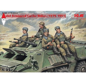 , , , ICM 1/35 SOVIET ARMORED CARRIER RIDERS (1979-1991) (4 FIGURES)