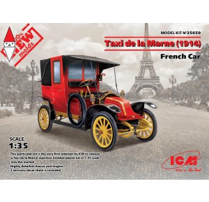 , , , ICM 1/35 TAXI DE LA MARNE (1914) FRENCH CAR
