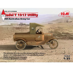 , , , ICM 1/35 MODEL T 1917 UTILITY WWI AUSTRALIAN ARMY CAR